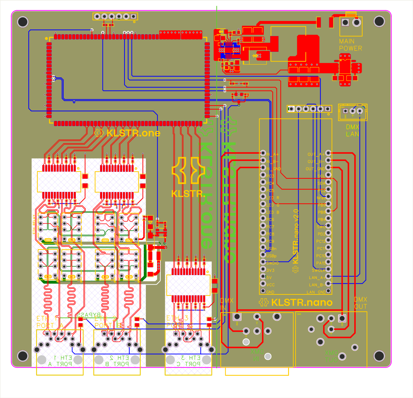 Dual mode reference board — PCB layout